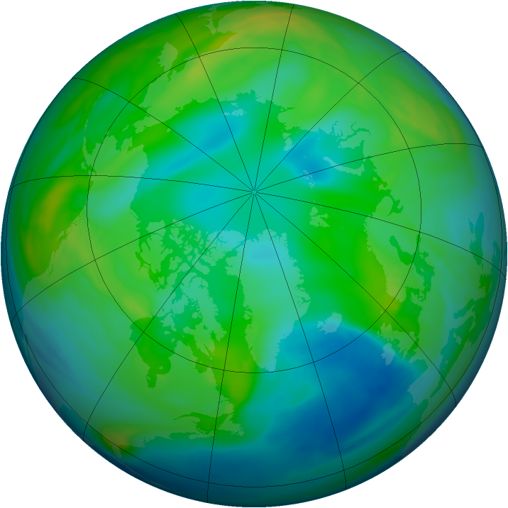 Arctic ozone map for 21 November 2006